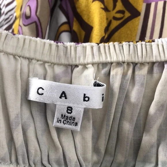 CABi Floral Patterned Beaded Summer Dress size 8 EUC ! - Picture 12 of 12